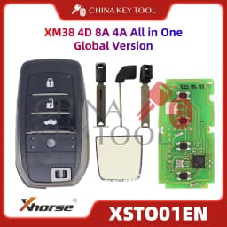 1PCS Xhorse XSTO01EN Global Version For Toyota XM38 Smart Key 4D 8A 4A All in One with Logo for VVDI Support Renew