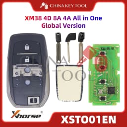 1PCS Xhorse XSTO01EN Global Version For Toyota XM38 Smart Key 4D 8A 4A All in One with Logo for VVDI Support Renew