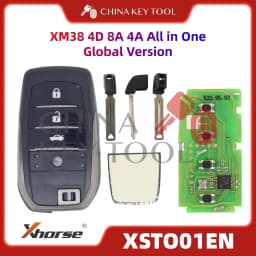 1PCS Xhorse XSTO01EN Global Version For Toyota XM38 Smart Key 4D 8A 4A All in One with Logo for VVDI Support Renew