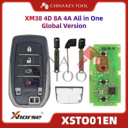 1PCS Xhorse XSTO01EN Global Version For Toyota XM38 Smart Key 4D 8A 4A All in One with Logo for VVDI Support Renew