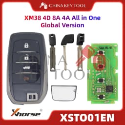 1PCS Xhorse XSTO01EN Global Version For Toyota XM38 Smart Key 4D 8A 4A All in One with Logo for VVDI Support Renew