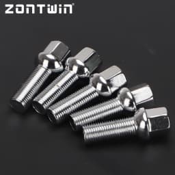 5Piece 28/35/40/45/50/55/60mm Lengthen Steel Wheel Bolts M14 X 1.5 12X1.5mm WHEEL NUTS SEAT SUIT FOR VW Volkswagen
