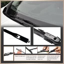For Opel Corsa E 2015-2018 2016 2017 Wiper Front & Rear Wiper Blades Windshield Windscreen Window Brushes 26"+15"+12"