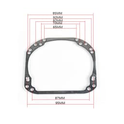 SANVI 2PCS UNIVERSAL Auto Projector Lens Framework for Hella 3r G5 Bi LED Projector Lens Car Light Accessories