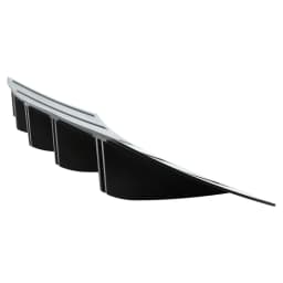 10 Fins Rear Shark Chassis Fin Style Curved Bumper Lip Diffuser For Audi A3 A4 A5 A6 Spoiler Universal Car Rear Bumper Lip 2pcs