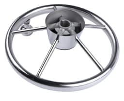 Boat Accessories Steering Wheel With Knob Stainless Steel 5 Spoke 25 Degree 11'' For Marine Yacht
