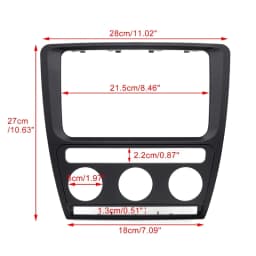 for Skoda Octavia (Automatic Aircon) 2004-2010 Radio Panel Dash Fascia Plate Frame Adio Dvd Stereo Cd Panel