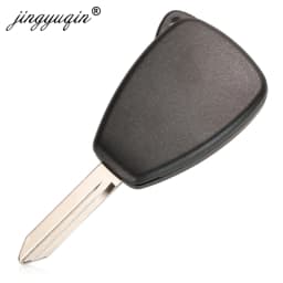 Jingyuqin 10X Car Key Shell Case 2/3/4/5/6 Butto for Chrysler Pacifica Aspen 300 Dodge RAM Caravan Jeep Commander Grand Cherokee