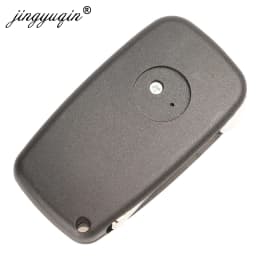 Jingyuqin 10pcs/lot GT10/SIP22 Black/Blue Flip Remote Key Shell Case For FIAT Punto Ducato Stilo Panda Iveco Lancia 2/3 Buttons