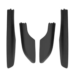 4pcs Black ABS Roof Rack Bar Rail End Protection Cover Shell For Toyota Fortuner AN50 AN60 Hilux SW4 2004-2012 2013 2014 2015