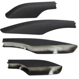 4pcs Black ABS Roof Rack Bar Rail End Protection Cover Shell For Toyota Fortuner AN50 AN60 Hilux SW4 2004-2012 2013 2014 2015
