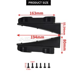 8J8898283 For Audi TT TTS RS Mk2 New 2Pcs Rear Trunk Parcel Shelf Luggage Cover C-Pillar Side Bracket Repair Kit Car Accessories