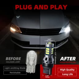 2pcs Car W21/5W LED Blub Daytime Running Light W21W 7443 7440 DRL For Mazda 2 DL DJ 3 BP BT-50 CX-30 CX-5 KF CX-9 MX-5 RF Targa