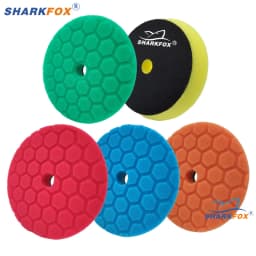 Sharkfox 5/6 inch Car Polishing Pad Sponge Buffing Waxing Clean Polish Buffer Drill Wheel Polisher Removes Scratches Car Repair