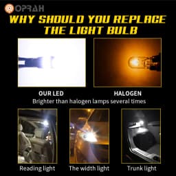 10pcs T10 LED W5W Bulbs 12V 24V For Car Truck Interior Lights Canbus No Error Super Bright 2016*30SMD License Plate Signal Lamps