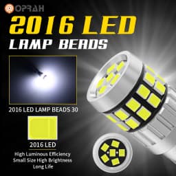 10pcs T10 LED W5W Bulbs 12V 24V For Car Truck Interior Lights Canbus No Error Super Bright 2016*30SMD License Plate Signal Lamps