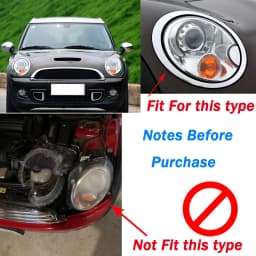 Headlight Clean Lens Cover Lampshade Shell Fit For MINI R56 2007-2015 Cooper S Car Accessories Replacement 1305630537 1305630538