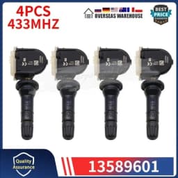 13589601 4PCS Tire Pressure Monitor Sensor For BUICK ENCORE CADILLAC CT6 SRX CHEVROLET CAMARO CRUZE GMC ACADIA YUKON TPMS 433MHZ