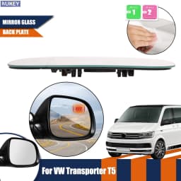 Rear View Mirror Glass Left Right Side With Heating Back Plate Convex Wide Angle Replacement For VW Transporter T5 T6 2010-2016