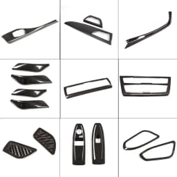 For BMW 1 2 Series F20 F21 F22 F23 2012-2018 ABS Carbon Fiber Car Center Control Interior Decoration Sticker Car Accessories