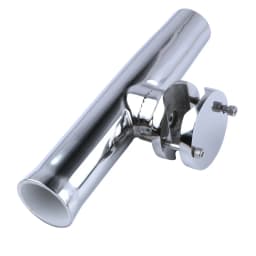(2X) Tournament Style Clamp on Boat Fishing Rod Holder Stainless Steel Adjustable Fit for 1-1/4' to 2' Fishing Tackle Tube