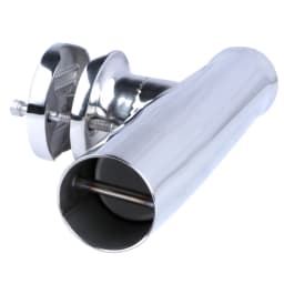 (2X) Tournament Style Clamp on Boat Fishing Rod Holder Stainless Steel Adjustable Fit for 1-1/4' to 2' Fishing Tackle Tube