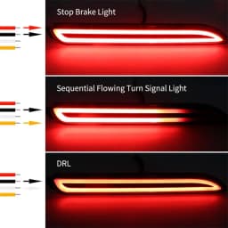 Bumper Reflector Lights For Toyota RAV4 Harrier Sienna EZ Alphard Aygo for Lexus GX470 RX300 5630 NX RC Tail/Brake,Rear Fog Lamp
