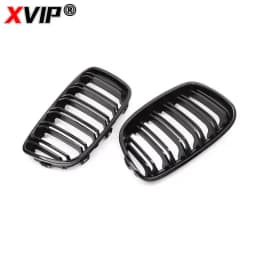 For BMW E81 E87 E82 E88 128I 130I 135I Car Front Bumper Kidney Grille Racing Grills Grilles Gloss Black Dual Slats Grill 07-11