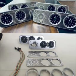 Interior Roof LED Air Conditioning Turbo Vent AC Outlet Trim For Mercedes Benz V Class EQV Vito Viano Valente Metris W447 V250