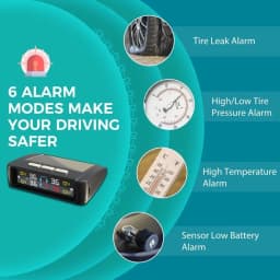 Universal TPMS Car Tire Pressure Alarm Monitor System 4 Sensors Display Solar Intelligent Tyre Pressure Temperature Warning
