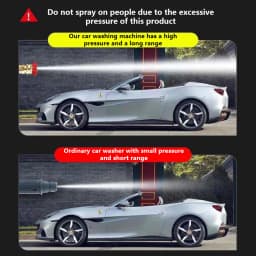 60BAR Cordless High Pressure Car Washer Spray Water Gun Wireless High Pressure Car Wash Water Gun Washer Self Priming Sustain