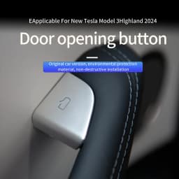 HEENVN Model Y Juniper 2025 2026 Car Open Door Button Stickers for Tesla Model 3 Highland Model YL Button Trim Protector Decals