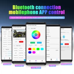 18-in-1 128 Colorful RGB Symphony Car Ambient Interior LED Universal Multiple Modes Decoration Atmosphere Lights App Control
