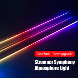 18-in-1 128 Colorful RGB Symphony Car Ambient Interior LED Universal Multiple Modes Decoration Atmosphere Lights App Control