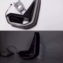For Toyota Hilux Revo 2020 2021 Led DRL Fog Lamp Daytime Running Light Day Bumper Driving Waterproof Turn Signal Wires Switch