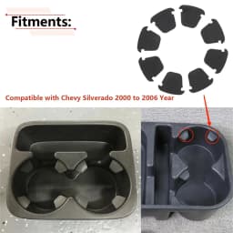 8 Pcs Center Console Cup Holder Insert Flaps Set For Chevrolet Tahoe 2000 2001 2002 2003 2004 2005 2006