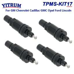 TPMS Tire Pressure Sensor Black Aluminum Rubber Valve Stem Replacement Repair Kit For Hyundai Kia Honda Nissan BMW GM Chevrolet