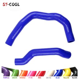 For Alfa Romeo 147 156 GT 1.9 JTD Turbo Upper & Lower To Intercooler Hard Silicone Hose 4Ply Red/Black/Blue/Green 1Pc Or 2Pcs