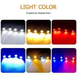 Car drl 4 in 1 LED Eagle Eye Emergency Warning Strobe Light Wireless Remote Control Day Running Light For truck motorcycle 12V
