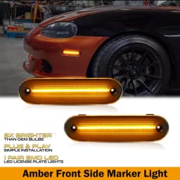 Amber / Red / White LED Car Front / Rear Fender Side Marker Turn Signal Lights For 1990-1997 Mazda Miata & 1999-2005 Mazda MX-5