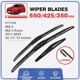 Front Rear Wiper Blades Set For MG 3 2011 - 2023 MG3 Xross Windshield Windscreen Window 22"17"14" Brushes Washer 2016 2019 2014