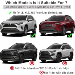 4Pcs For Toyota RAV4 XA50 2019 - 2025 Car Mud Flaps Splash Guards Mudguards Front Rear Accessories 2020 2021 2022 2023 2024