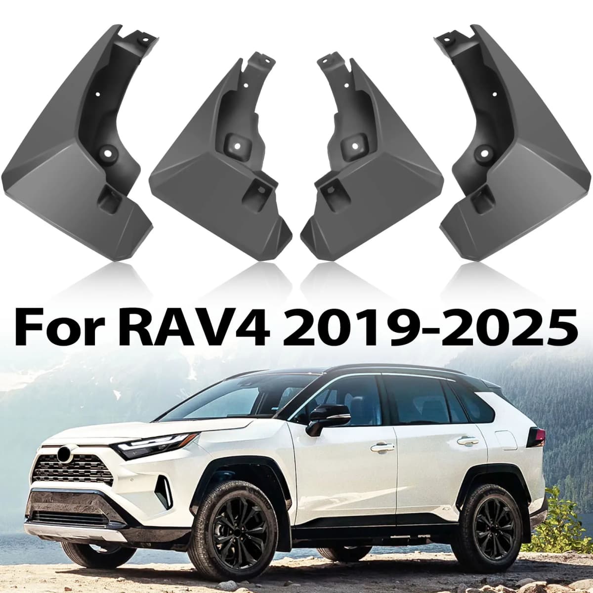 4Pcs For Toyota RAV4 XA50 2019 - 2025 Car Mud Flaps Splash Guards Mudguards Front Rear Accessories 2020 2021 2022 2023 2024