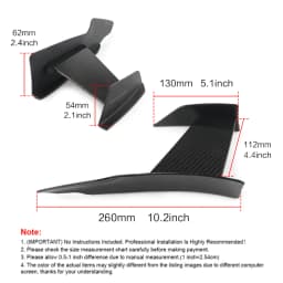 6pcs Carbon Fiber Or Bright Black Car Styling Accessories Front Bumper Side Decoration For BMW F80 M3 For BMW F82 M4