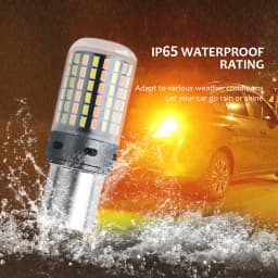 2PCS 1156 BA15S P21W BAU15S PY21W Canbus No Error LED Lights 7440 W21W T20 Car DRL Turn Signal Dual Mode Switchback Dual Color