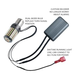 2PCS 1156 BA15S P21W BAU15S PY21W Canbus No Error LED Lights 7440 W21W T20 Car DRL Turn Signal Dual Mode Switchback Dual Color