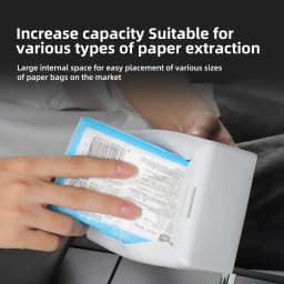 LUCKEASY Car Tissue Box For Tesla Model Y 3 X S Seat Back Hanging Silicone Tissue Holder Box With Fix Strap Interior Accessories
