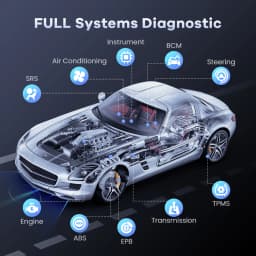 MUCAR VO6 Car Diagnostic Tools Lifetime Free Global Version Full System 28 Resets OBD2 Bi-Directional Control Scan Tool Scanner
