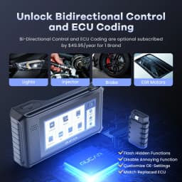 MUCAR VO6 Car Diagnostic Tools Lifetime Free Global Version Full System 28 Resets OBD2 Bi-Directional Control Scan Tool Scanner