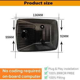 2X For Mercedes Benz G-Class W460 W461 W463 Sprinter W901 W902 W903 Front Corner Lamp Housing Rear Turn Signal Lens Replacement